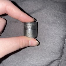 Snap-on F-200 3/8" Drive 12-Point SAE 5/8" Drive Shallow Socket, Made in USA