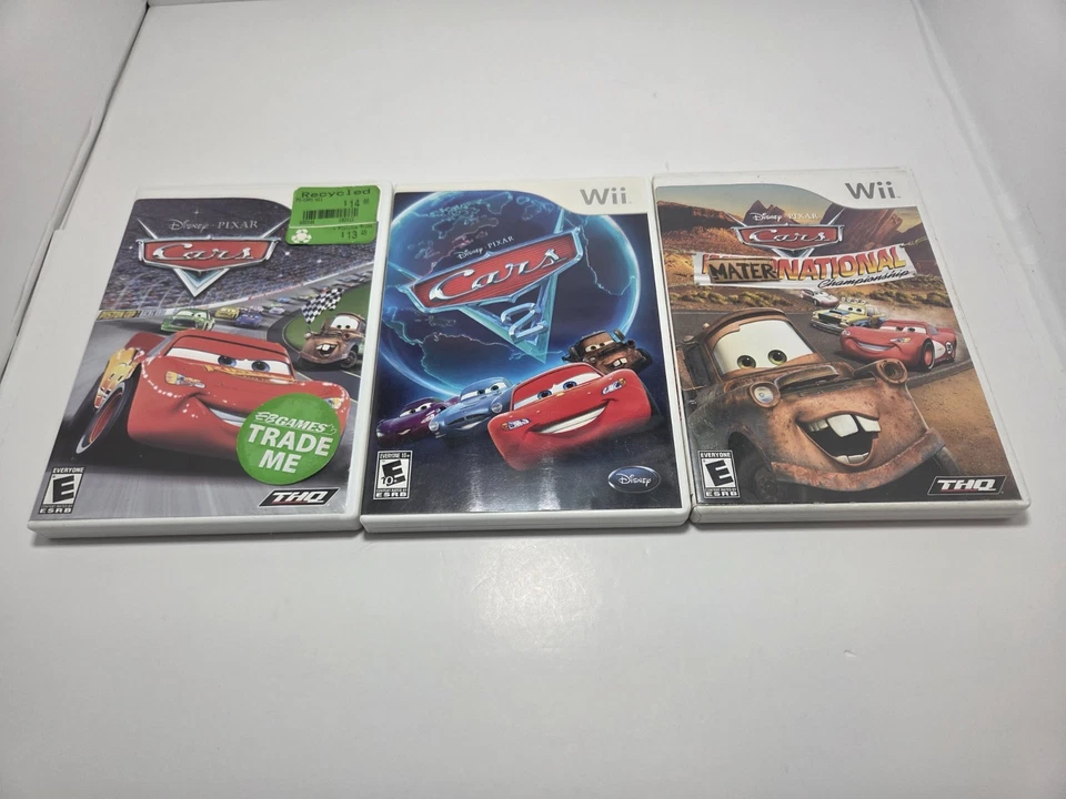 Lot of 3 Wii Cars/Cars 2/Mater-national WORKING all 3 Games  - Image 2 of 4