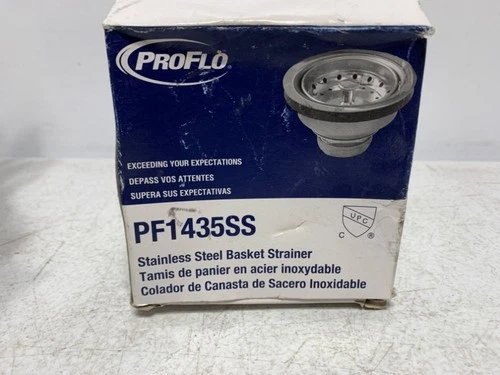 ProFlo PF1435SS Basket Strainer Stainless Steel 3-1/2" - Picture 2 of 11