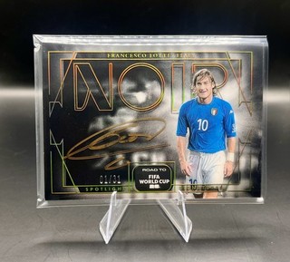 2025-26 Noir Road To Fifa World Cup 26 Francesco Totti Gold Ink On Card Auto /31