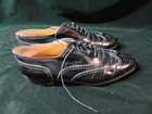 Salvatore Ferragamo 4576 Black Leather Wingtip Oxfords Men’s Sz 10 ½ D Nice! — photo 8