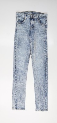 Cheap Monday Skinny-Damenjeans blau Acid Wash