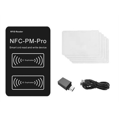 RFID  Chip Reader PM PRO Decoder + 5XUID Karte NFC Schlüssel Kopierer 13,568136