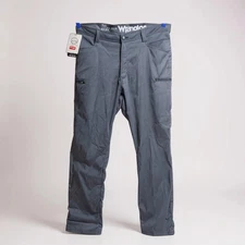 Wrangler ATG Men’s 38x32 Grey Fleece Lined Hiking Pants Outdoor All Terrain NWT