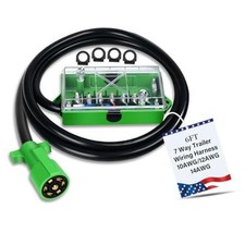 6 Ft 7 Pin Trailer Wiring Harness With 7 Gang 7 Pin Trailer Junction Box Pure 6 Ft 7 Pin Trailer Wiring Harness With 7 Gang 7 Pin Trailer Junction Box Pure