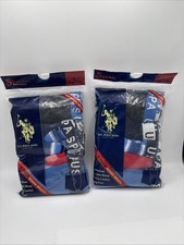 x2 Boy's U.S. Polo Assn. Tag Free Boxer Brief's Underwear Size L 12-14 NEW