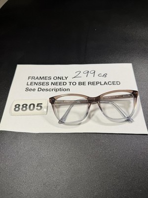 CANDIES CA0134 047 Brown Grey Fade Womens Semi Cat Eye Eyeglasses 51-16-135