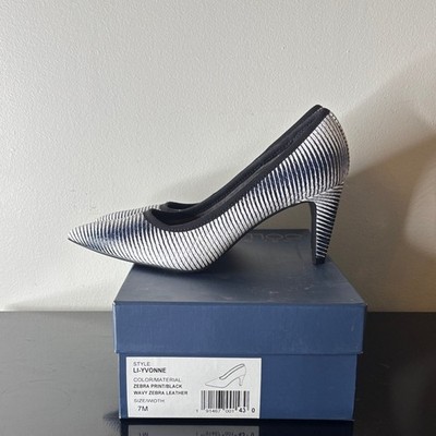 Lori Goldstein Li-Yvonne Zebra Print Heels