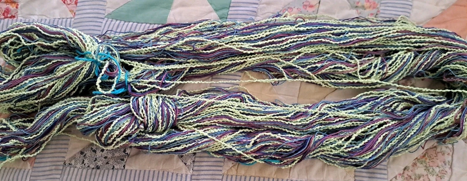 Lot Of 3 Artisinal Handcrafted Yarns Twist Multicolor 16 Oz. Total - product detail image 6