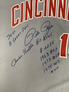 pete rose autographed jersey