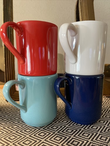 Kate Spade Coffee Mugs/Cups, New York Set of 4 by Lenox embossed lettering - Picture 8 of 8