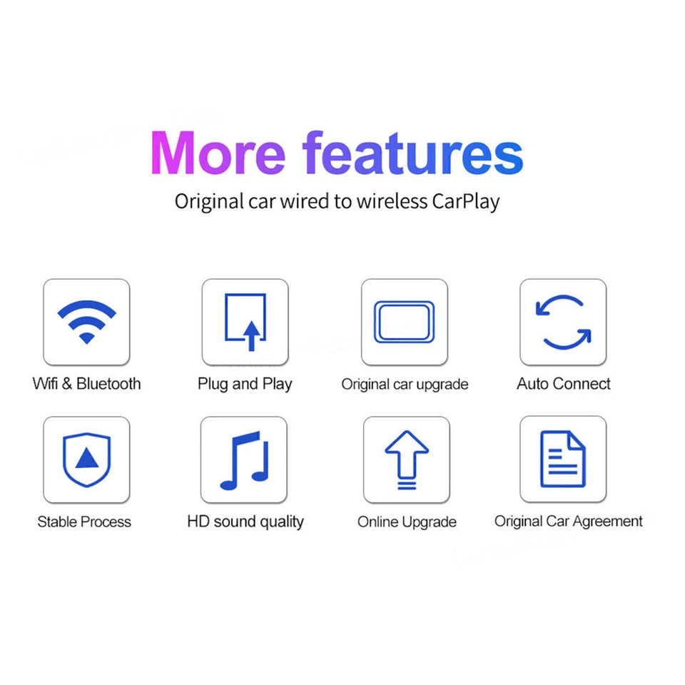 Wireless Carlinkit V2.0 Bluetooth USB Activator For Car With OEM Wired CarPlay - Image 4 of 4