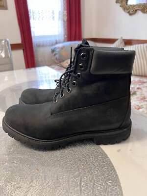 Timberland 6 inch Premium Boots Black | eBay