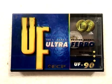 ECP UF 90 Ultra ferro Basf technology audio cassette blank tape sealed Type I