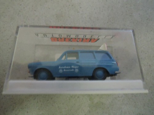 Brekina 26515 VW 1500 Pannenhilfe Autohaus Meyer blau in OVP (KK3,5-3)