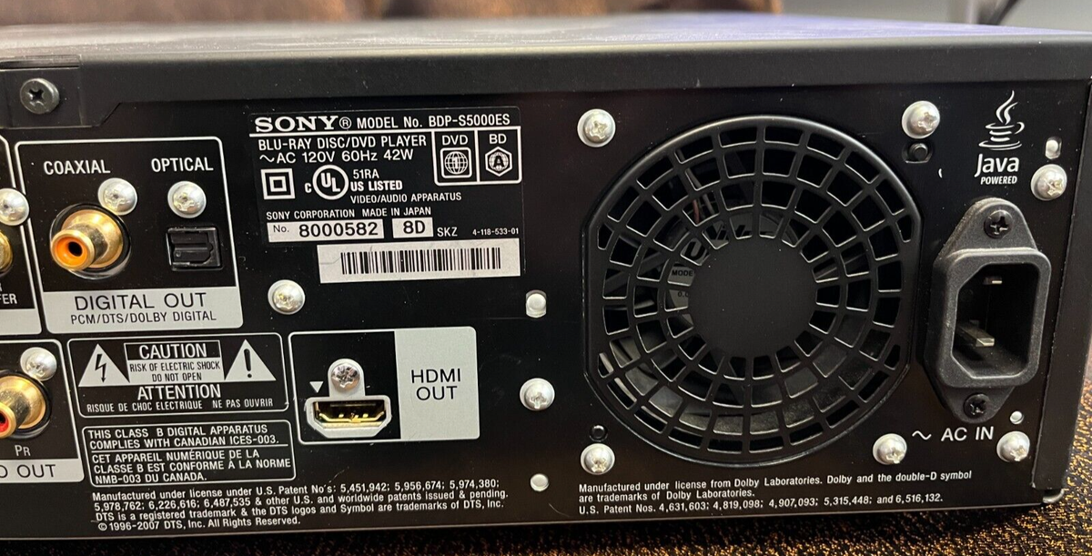 Sony S5000ES Blu-Ray Disc/DVD Player BDP-S5000ES | eBay Sony S5000ES Blu-Ray Disc/DVD Player BDP-S5000ES | eBay