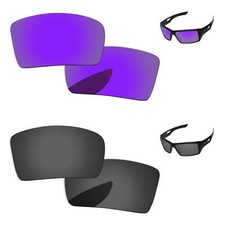Lenslog Black Purple Polarized Replacement Lenses For-Oakley Eyepatch 1 2