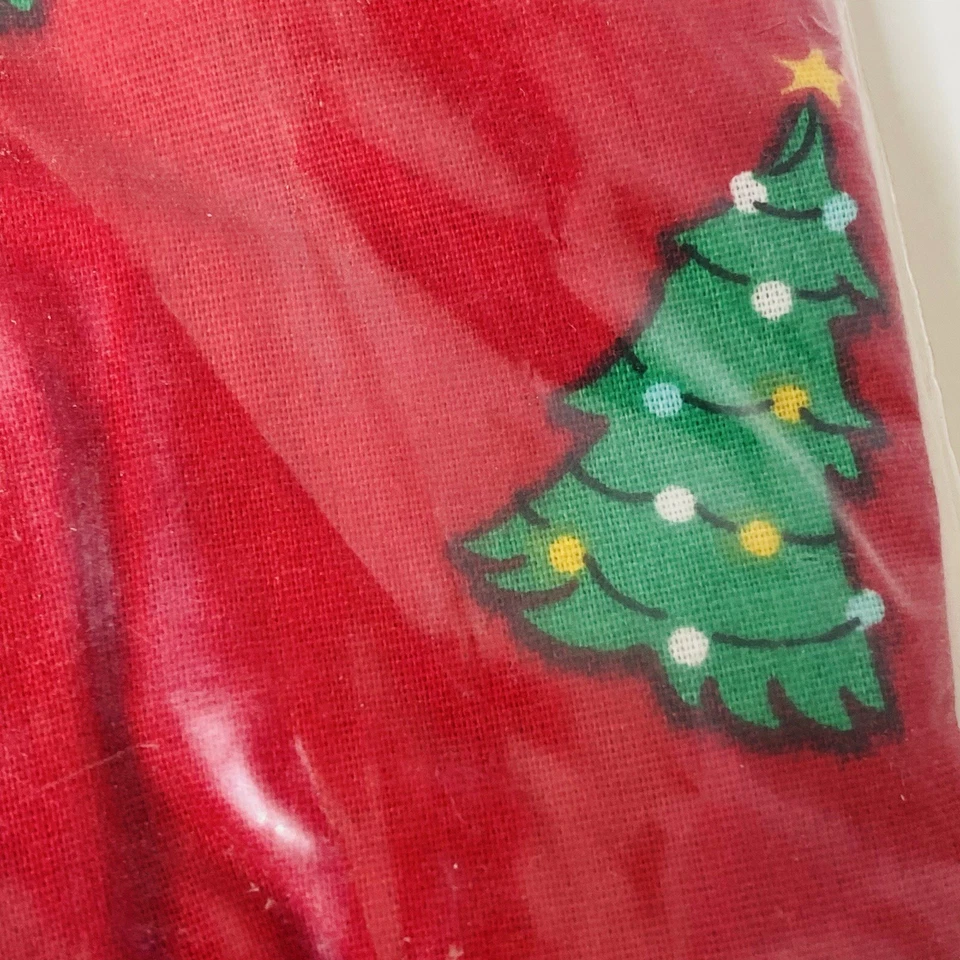 Tumbona delantera a presión roja talla grande Only Necessities talla 4X 34/36 árboles de Navidad Foto 3 de 4