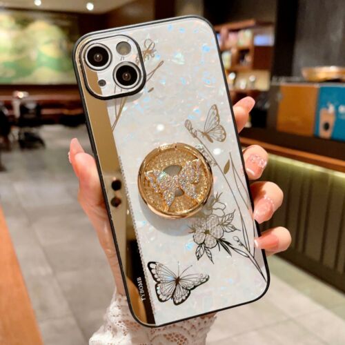 Bling Glitter Diamond Ring Holder Case Cover For iPhone 15 Pro Max 14 13 12 11 X - Picture 15 of 17