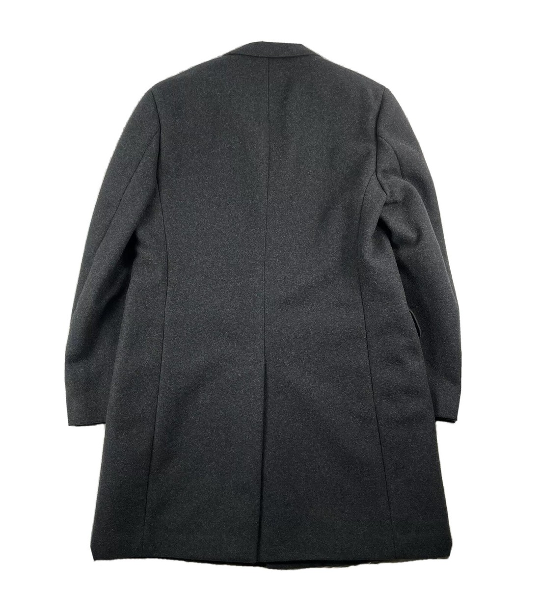 Gulliver Look Charcoal Gray Wool Blend Mens Top Coat Size