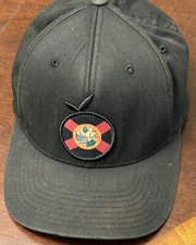 Florida Flag Patch Men's Black Baseball Cap Flexfit