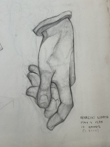 1930s ARTWORK LOT BY MARCINE LIPPER.HANDS AND FEET.HAND DRAWN - Picture 4 of 11