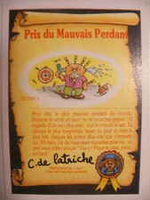 album PANINI MERLIN Les CRADOS Dos de Vignette Immage Back Garbage Pail Kids