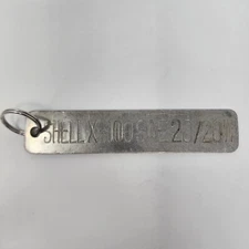 Vintage SHELL X-100 SAE 20/20W Barrel Tag Oil