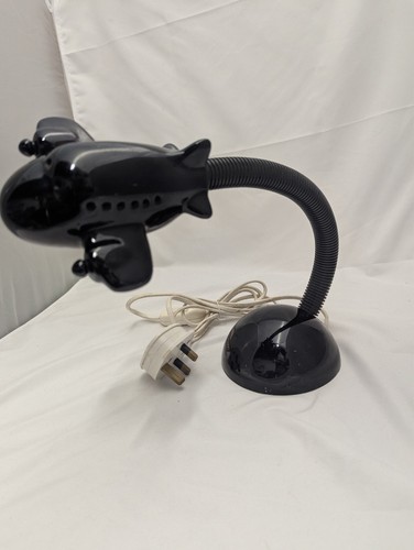 Vtg Dayton Hudson Airplane Desk Black Plane Kids Lamp Retro Gooseneck Art Deco - Picture 6 of 6