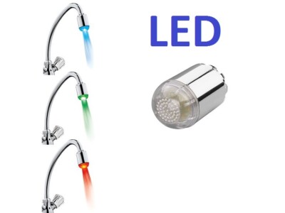 MIOMARE  LED-Brauseaufsatz Mischdüse Wasserhahnaufsatz M22-/M24