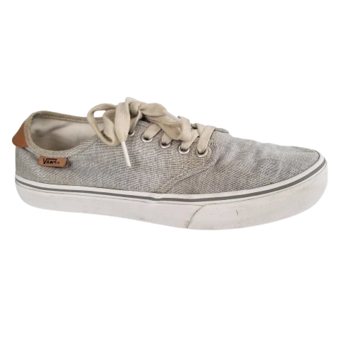 Vans Autentica scarpa da ginnastica bassa stringata da donna 9 5 grigia Chambray casual