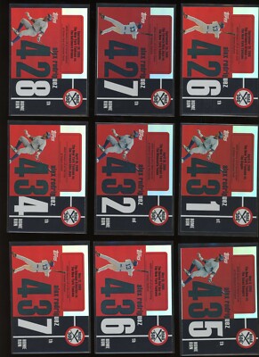 2007 Topps Alex Rodriguez Road to 500 20 different between 426-450