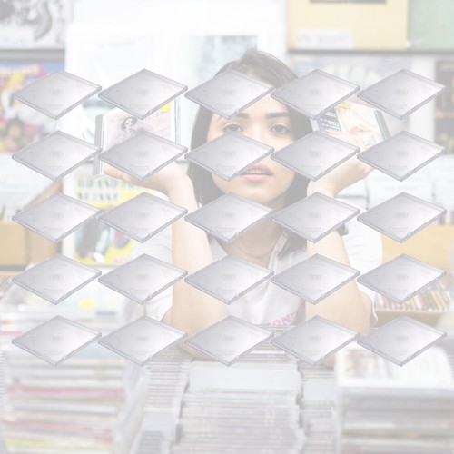 25PCS Clear CD Cases DIY DVD Packages Boîtes de rangement DVD portables pour - Photo 3/12