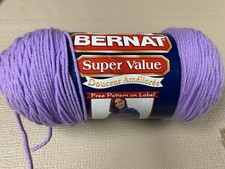 Bernat Super Value Yarn 100 Acrylic 7 oz Worsted Lilac