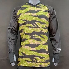 Social Paintball Licensed Tiger Stripe Unpadded SMPL Jersey - Black Sleeves L