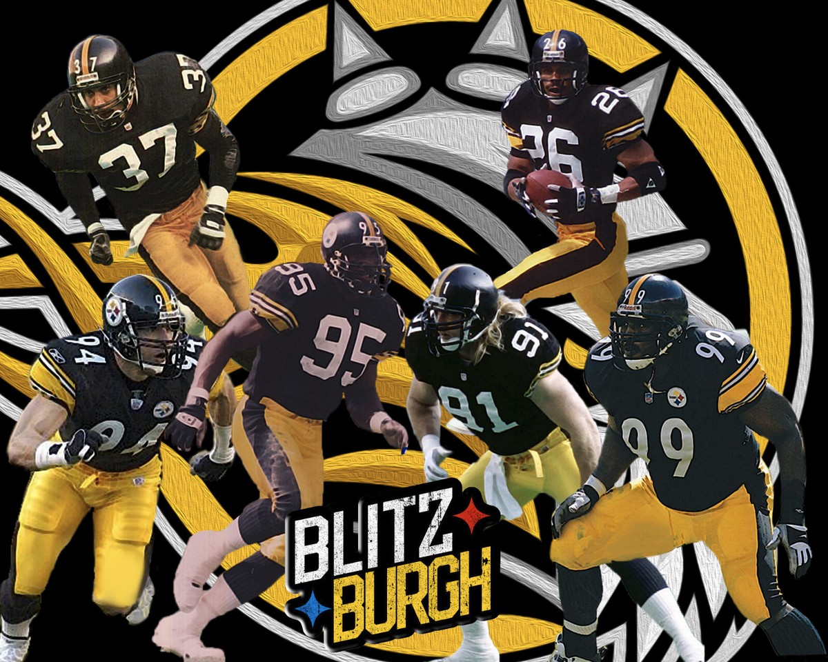 Pittsburgh Steelers Lithograph print of Biltzburgh 19 x 13