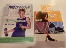 Winsor Pilates Basic 3 DVD Workout & Weight Watchers Next Move DVD Duo VG-LN