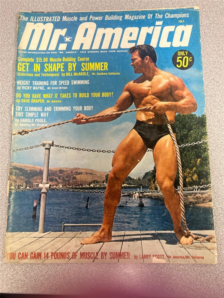 MR AMERICA bodybuilding muscle magazine KEN MCCORD 7-66 | eBay