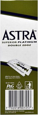 Astra Superior Platinum Double Edge Razor Blades | 200 Blades