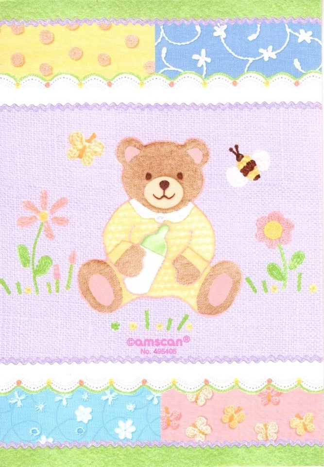 Baby Boy Girl Shower Brown Teddy Bear Bears Honeybee Invitations  - Set of 5 - Image 3 of 3