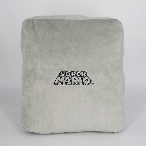 Nintendo Super Mario Plush Thwomp Cushion Japan New 34x14.5x37cm 13.3x5.7x14.5" - Picture 4 of 23