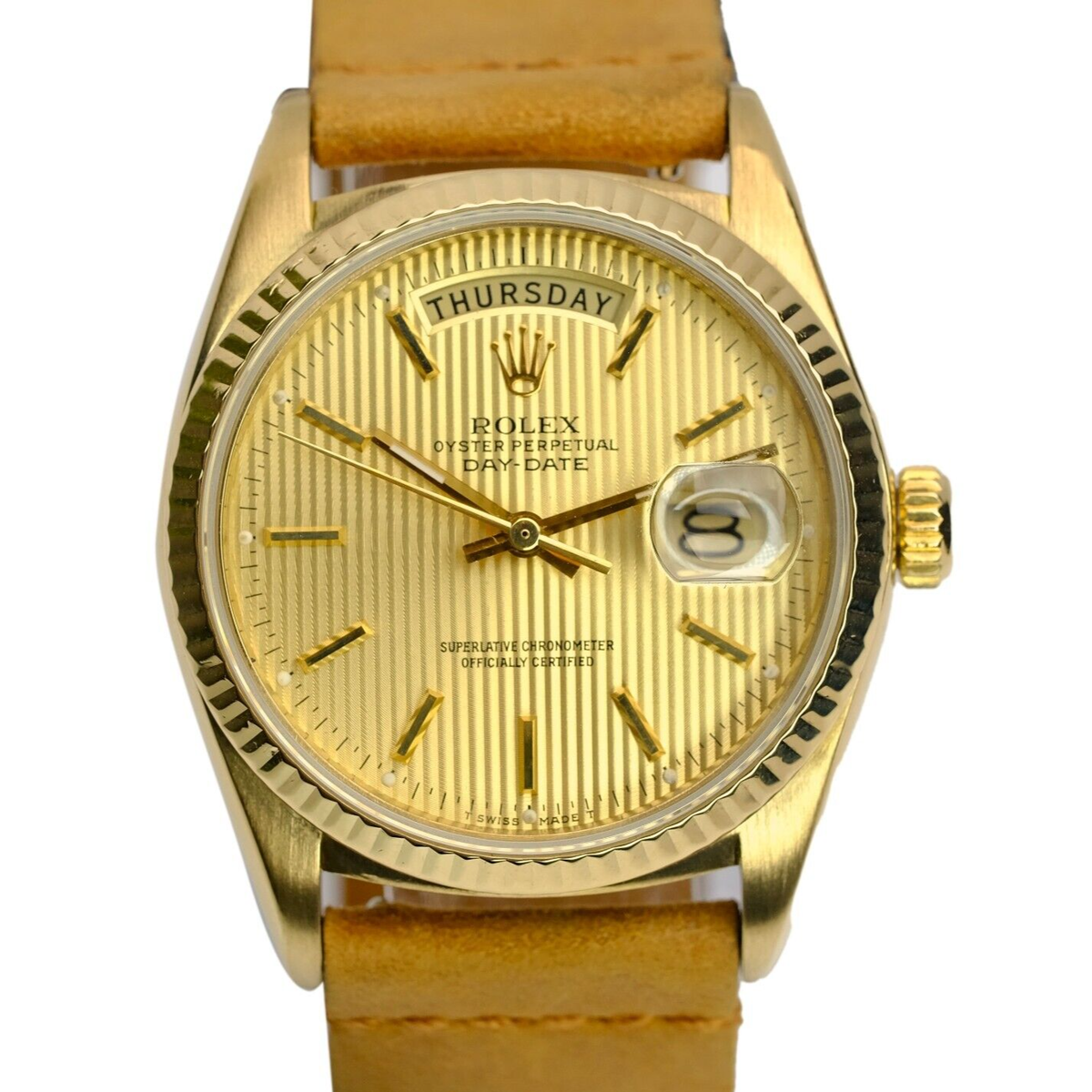 ROLEX ゴールド ナイロンバンド 時計 ロレックス 1908 ウォッチ：18 ct イエローゴールド - m52508-0006