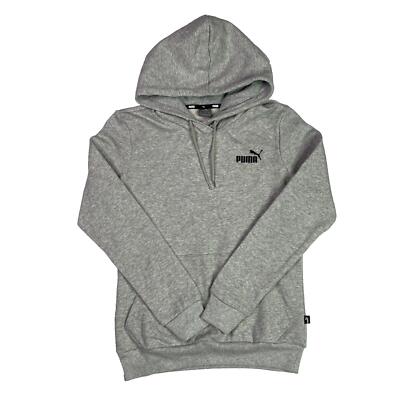 Puma Essentials Damen Hoodie hellgrau meliert kleines Logo (Größe XS) - neu ohne Etikett