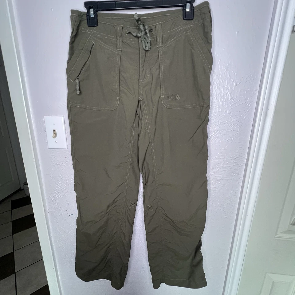 Легкие женские брюки The North Face Olive Green Roll Tab для походов на открытом воздухе размер 8 - Изображение 2 из 4