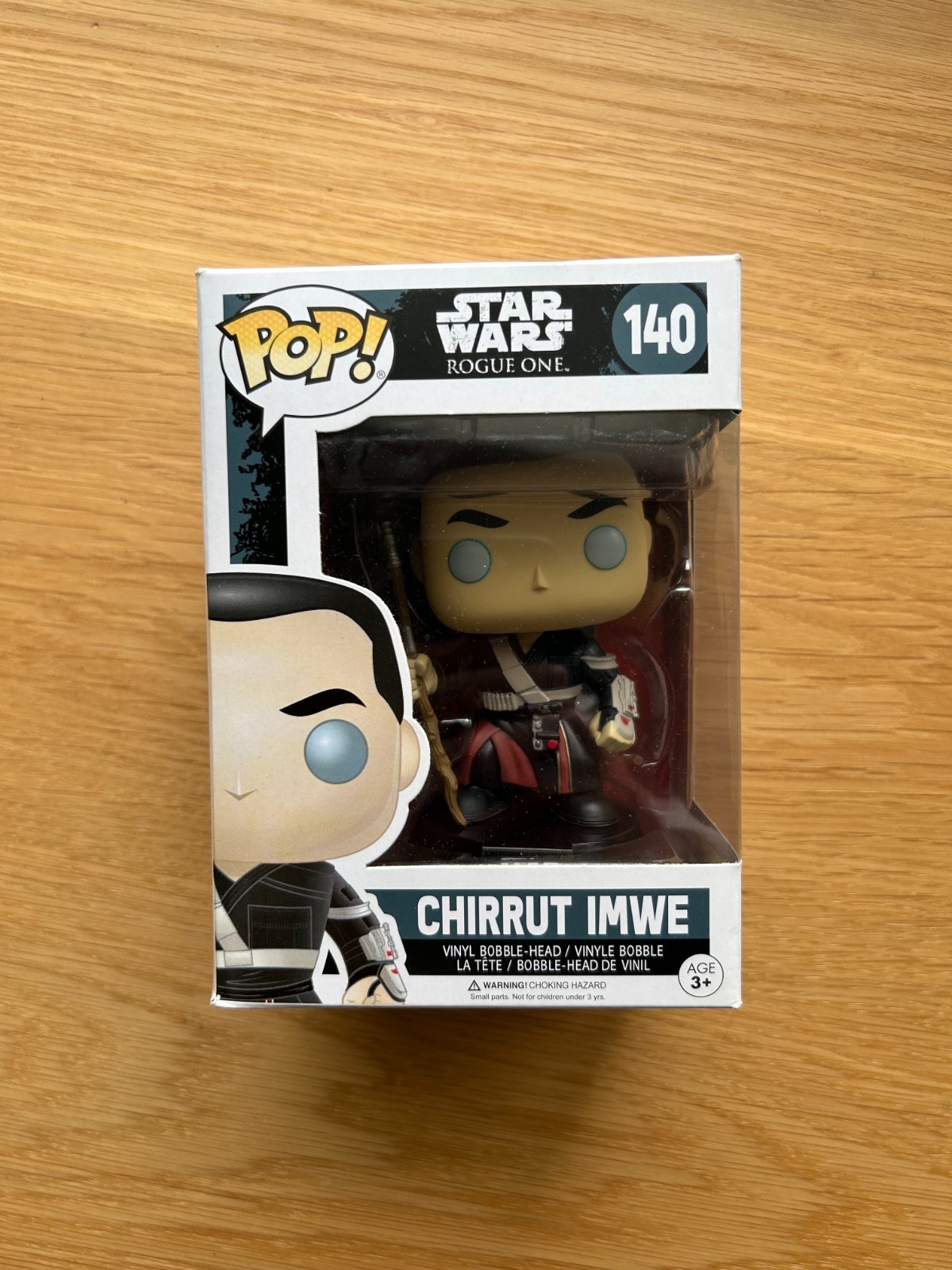 Sale Funko Pop! Vinyl: Star Wars Rogue One - Chirrut Imwe #140 Bobble-Head Figure