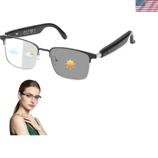 FX-GS06 Photochromic Smart Glasses: 110+ Language Translator & Bluetooth Audio