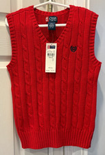 New Boy's Chaps Red Vest, Size 7, 32.00
