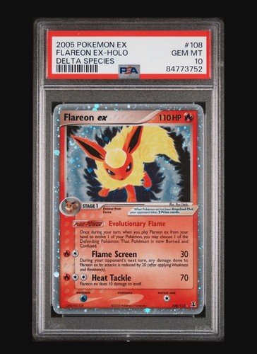 2005 POKEMON EX DELTA SPECIES 108 FLAREON EX HOLO PSA 10 EBay 2005-pokemon-ex-delta-species-108-flareon-ex-holo-psa-10-ebay