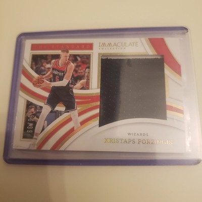 2021-22 Immaculate Porzingis Wizards The Standard 96/99 Player-Worn Patch