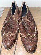 Peter Worth Brown Brogue Shoes Men's 12 Leather Sole Never Worn
